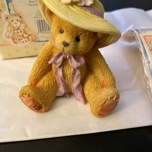 Cherished Teddies Millie Love Me Tender Figurine Enesco 128023 Lavender W/box